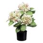 Flor artificial Hortensia TRAVOLI, verde-rosa, 55 cm