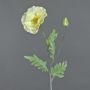 Amapola artificial LISSIE, crema, 70cm, Ø12cm