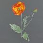 Amapola artificial LISSIE, naranja, 70cm, Ø12cm