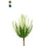 Erica artificial ELSAWO en varilla, crossdoor, blanco-verde, 30 cm