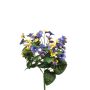 Pensamientos artificiales NORHA en varilla, amarillo-azul-lila, 30 cm