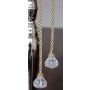 Bolas decorativas para el árbol de Navidad TAYLER con cordón, oro, 40cm, Ø3cm