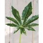 Hoja de aralia artificial HANK, verde, 65cm
