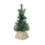 Abeto artificial ALDON en bolsa de yute, 15cm