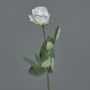 Rosa artificial FREIDA, colección Eco, blanco-lila, 60 cm, Ø 4 cm