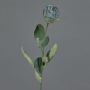 Rosa artificial FREIDA, colección Eco, gris azulado, 60 cm, Ø 4 cm