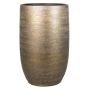 Jarrón decorativo AGAPE, cerámica, con vetas, dorado, 50 cm, Ø 32 cm