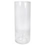 Jarrón para flores SANYA OCEAN, vidrio, cilíndrico, transparente, 50 cm, Ø 19 cm