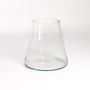 Tarro para velas en forma de cono MAX, transparente, 16cm, Ø10cm