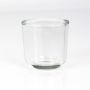 Soporte de cristal para vela de té NICK, transparente, 8cm, Ø8cm
