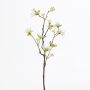 Rama de Heptacodium miconioides artificial MAREN, blanco, 50cm