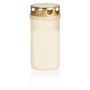 Luz para tumbas CARMELIA con tapa, blanca, 12cm, Ø6,1cm, 50h