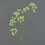 Rama de aralia artificial YARED, con flor, crema, 85cm