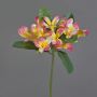 Plumeria artificial ALDAH, rosa-amarillo, 70cm, Ø5cm