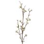 Rama Callicarpa americana artificial LARINA, con bayas, crema, 70cm