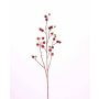Rama de rosa villosa artificial GERDA, con frutos, rojo, 110cm