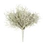 Arbusto plateado artificial VALTON, en vara de fijación, blanco, 25cm