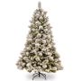 Árbol Navidad artificial MINSK SPEED, piñas, nevado, 210cm, Ø140cm
