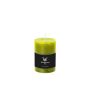 Vela cilíndrica para farol AURORA, verde manzana, 10cm, Ø6,8cm, 42h - Made in Germany