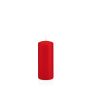 Vela de farol MAEVA, pilar, rojo, 12cm, Ø5cm, 28h - Made in Germany
