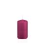 Vela de farol MAEVA, cilíndrica, magenta, 12cm, Ø6cm, 40h - Made in Germany