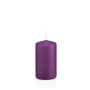 Vela de farol MAEVA, cilíndrica, violeta, 12cm, Ø6cm, 40h - Made in Germany