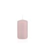 Vela de farol MAEVA, cilíndrica, rosa claro, 12cm, Ø6cm, 40h - Made in Germany