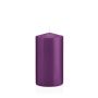 Vela de farol MAEVA, cilíndrica, violeta, 15cm, Ø8cm, 69h - Made in Germany