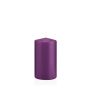 Vela de farol MAEVA, cilíndrica, violeta, 13cm, Ø7cm, 52h - Made in Germany