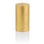 Vela navideña MATHILDA, oro, 10cm, Ø6,8cm, 45h - Made in Germany