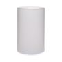 Florero cilíndrico de cristal SANYA EARTH, blanco, 21cm, Ø14cm