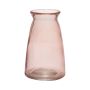 Jarrón TIBBY de cristal, rosa pálido-transparente, 14,5cm, Ø9,5cm