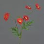 Flor de amapola sintética KEIRA, naranja, 65cm, Ø5cm