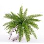 Helecho Boston artificial SASCHA en vara de fijación, zona protegida, verde, 45cm, Ø90cm