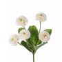 Margarita simulada HEIKE con vara de fijación, blanca, 25cm, Ø4,5cm