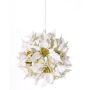 Bola de flor de Pascua sintética CATHLIN, blanca, Ø25cm