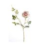 Rama de rosa textil BEATA, rosa-blanco, 75cm