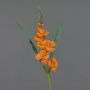 Gladiolo artificial ELEA, naranja, 85cm, Ø3-10cm