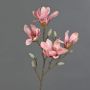 Magnolia estrellada artificial AZULA, rosa, 60cm, Ø7-9cm