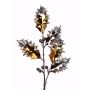 Rama de ilex artificial PASCHA con frutos, plateada-dorada, 50cm