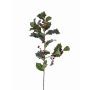 Rama de acebo artificial TIBAR con bayas, verde, 75cm