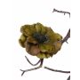 Anémona artificial GORO con clip, verde oliva, Ø11cm