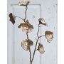 Rama de ginkgo artificial ARWID con brillo, champán, 55cm