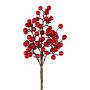 Decoración rama de bayas de nieve VROSTI, bayas, rojo, 35 cm