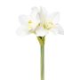Flor decorativa Amaryllis KUNFA, blanco, 35 cm