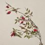 Rama artificial de rosas silvestres VARDALIA con escaramujos, roja, 95 cm