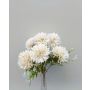 Dalia decorativa SALAMITUS en varilla, blanco crema, 30 cm