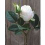 Rosa artificial RENESMEE, blanco, 45cm, Ø6cm