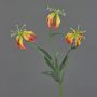 Flor decorativa Gloriosa XELA, naranja y amarillo, 50 cm