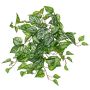 Colgante artificial de hiedra manchada KEVINA sobre varilla, Eco Collection, verde-blanco, 55 cm